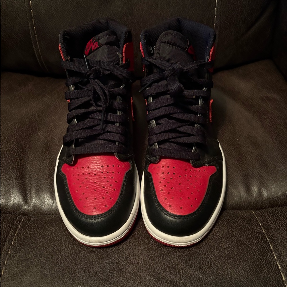 Black and Red High-Top Sneakers